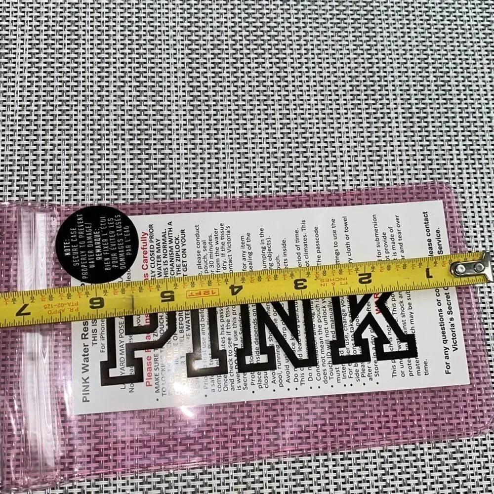 NEW PINK Water Resistant Phone Pouch pink Plastic